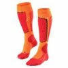 Falke SK2 Mens Ski Sock - Flash Orange 1 Falke SK2 Mens Ski Sock - Flash Orange -Ski Gear Shop 16522 8034 frontview