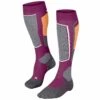 Falke SK2 Womens Ski Socks Radiant Orchid -Ski Gear Shop 16523 8692 frontview scaled 1