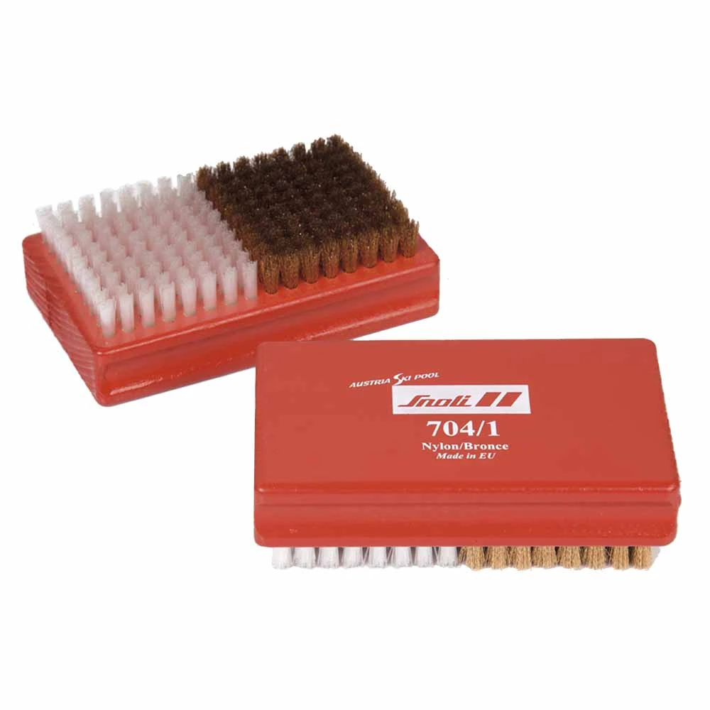 Snoli Nylon Bronze Ski And Snowboard Base Brush 3 Snoli Nylon Bronze Ski And Snowboard Base Brush